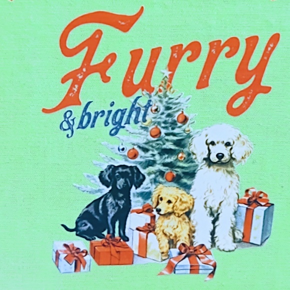 Hand Crafted Tiered Tray Decor, Mini Wood Sign, Christmas Dogs Merry & Bright - Picture 4 of 4